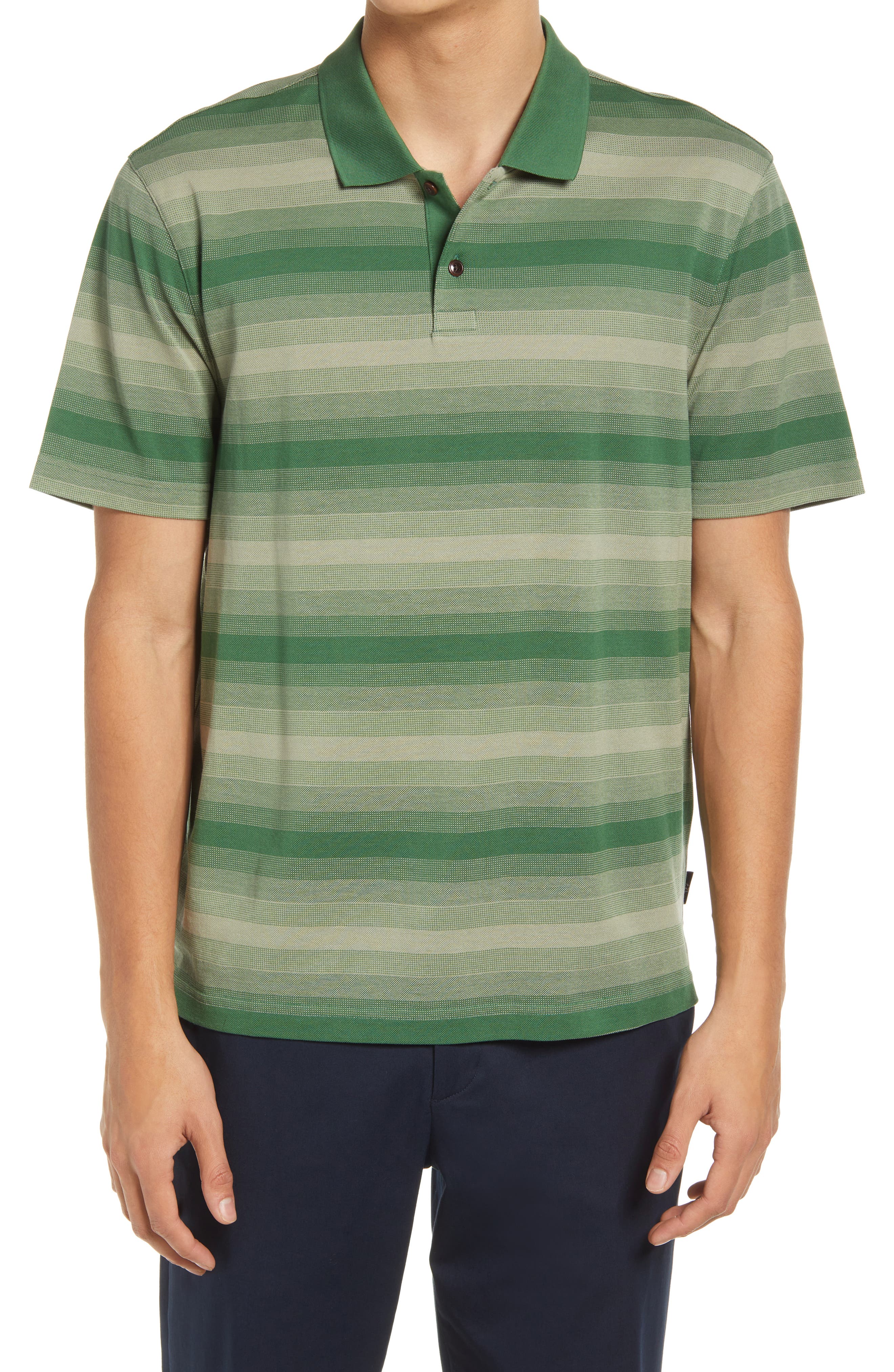 Honey GD Mens Custom Fit Cotton Stripe Short Sleve Polo Shirts Honey GD Mens Custom Fit Cotton Stripe Short Sleve Polo Shirts